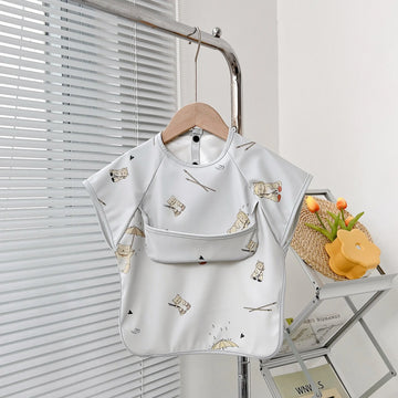 Cute Baby Bibs Toddler Short Sleeve Apron