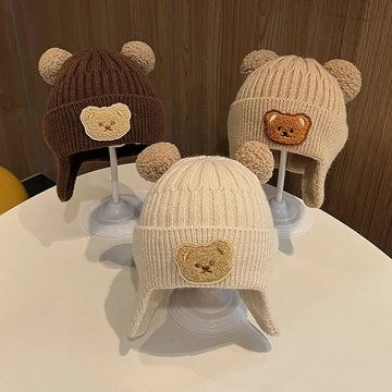 Cute Bear Ear Warm Baby Hat